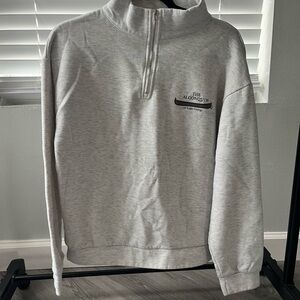 Gray Half-Zip Sweater